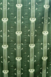 Tafelkleed groen hartjes ( diverse lengte op voorraad )