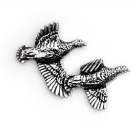 Tinnen speldje/pin Patrijzen
