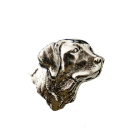 Tinnen speld/pin Labrador