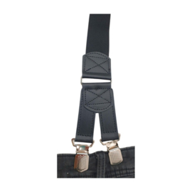 Hendrik Gold bretel Zwart ( 4 clips )