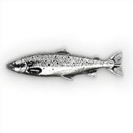 Tinnen speldje/pin Zalm