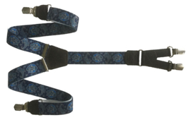 Hendrik Gold bretel Paisley blauw ( 4 punts )