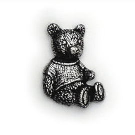 Tinnen speldje/pin Teddybeer