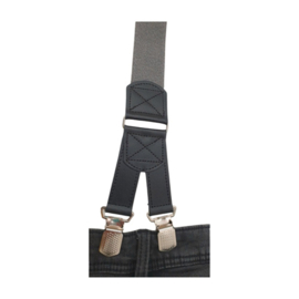 Hendrik Gold bretel Grijs (  4 clips )
