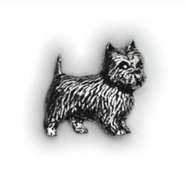 Tinnen speldje/pin Westie