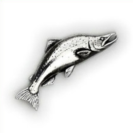 Tinnen speldje/pin Zalm
