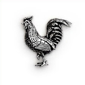 Tinnen speldje/pin Haan