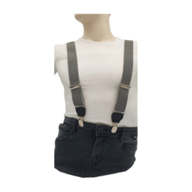 Hendrik Gold bretel Grijs (  4 clips )