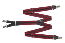 Hendrik bretel rood met zwarte srteepje ( 4 clips )