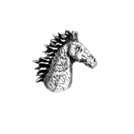 Tinnen speldje/pin Paarden hoofd ( Nieuw )