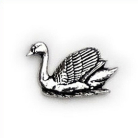 Tinnen speldje/pin Zwaan
