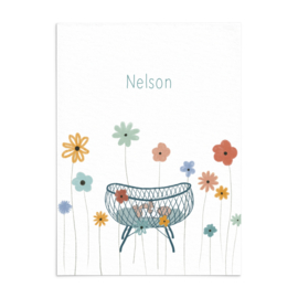 Geboortekaart Nelson - zomer