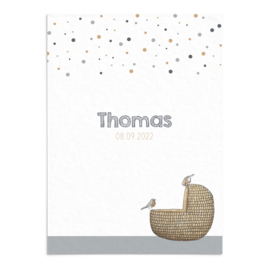 Geboortekaart Thomas