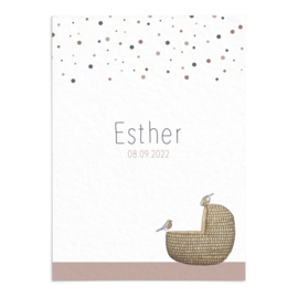 Geboortekaart Esther