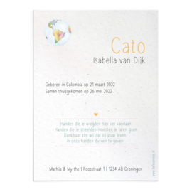 Geboortekaart Cato