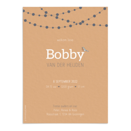 Geboortekaart Bobby