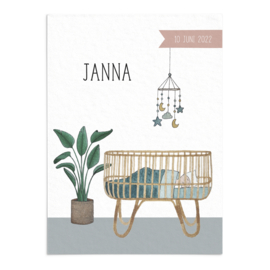 Geboortekaart Janna