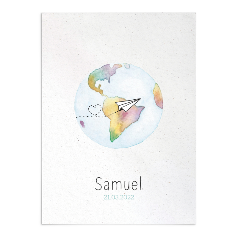 Geboortekaart Samuel
