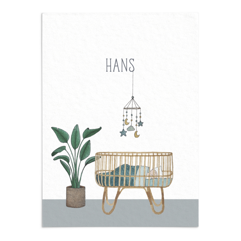 Geboortekaart Hans