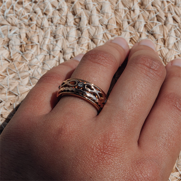 Samengestelde iXXXi ring Infinite Sol Rosé