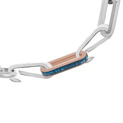Schakel Zirconia Capri Blue Rose kleur