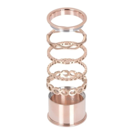 Samengestelde iXXXi ring Barok Rosé goud