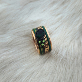 Samengestelde iXXXi  ring Rock Emerald Rosé