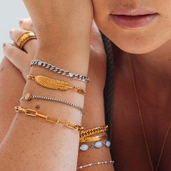 Armband Feather Zilver