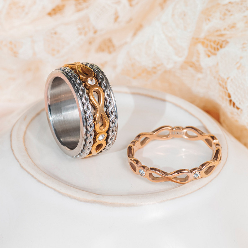 Samengestelde iXXXi ring Infinite Blend Bi-color Goud