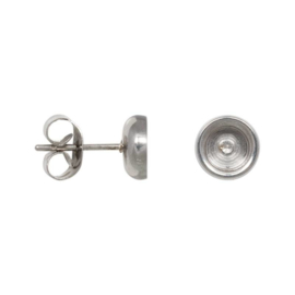 iXXXi Jewelry Ear Studs Top Part Base ø 7 mm Zilverkleurig