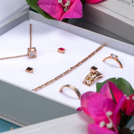 SQUARE ROSE GOLD SET