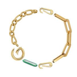 Samengestelde armband Dolly Goud
