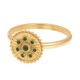 Vulring Midnight Emerald goudkleur