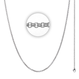 iXXXi Jewelry Ketting 3mm 80-100 cm Zilverkleurig