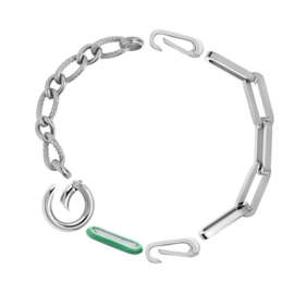 Samengestelde armband Dolly Zilver