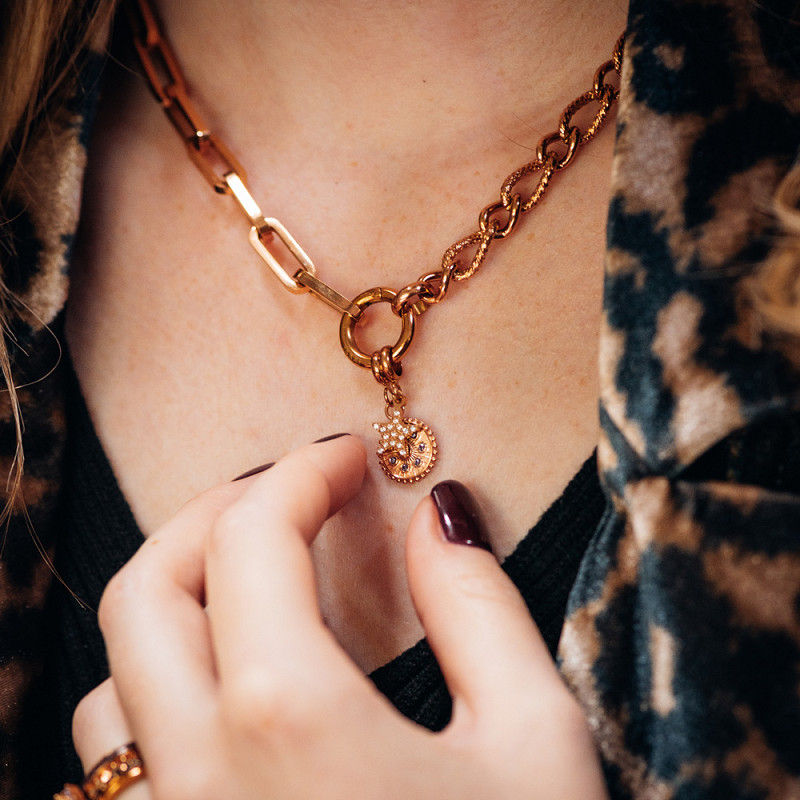 Samengestelde ketting Odessa Rosé