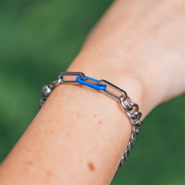 Samengestelde armband Daya Zilver