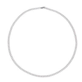 Necklace Flat chain Zilverkleurig