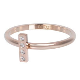 iXXXi Jewelry Vulring Design Rectangle 2mm Rosé
