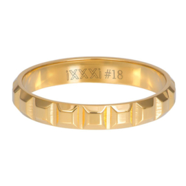 iXXXi Jewelry Vulring Art 4mm Goudkleurig