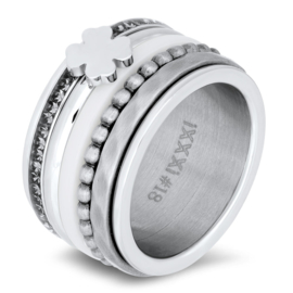 iXXXi Jewelry vulring Symbol Clover Zilverkleurig 2mm