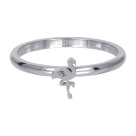 iXXXi Jewelry Vulring Symbol Flamingo Zilverkleurig 2mm