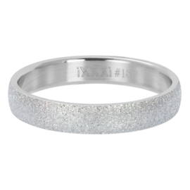 Fame Ring Sandblasted Zilverkleurig 4mm