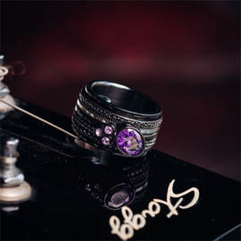 Samengestelde iXXXi ring Rock Black Tanzanite