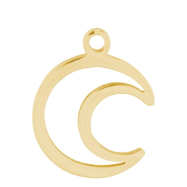 iXXXi Jewelry Charm Open Maan Goud