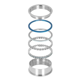 Samengestelde ring Blue Zilver