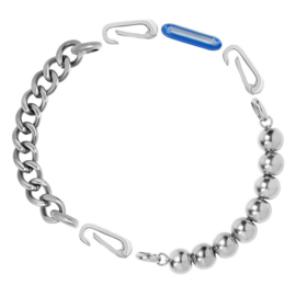 Samengestelde armband Daya Zilver