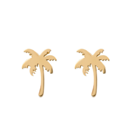 iXXXi Jewelry Ear Studs Palm Tree Goudkleurig
