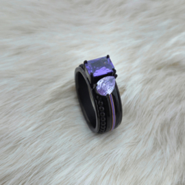 Samengestelde iXXXi Ring Romance Tanzanite