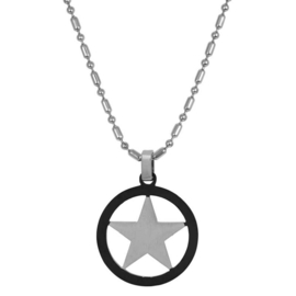 iXXXi MEN Ketting Star Zilver Mat